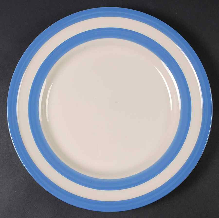 Cornish Blue Cream Cornishware Service Plate (Charger) by T G Green (England)-1