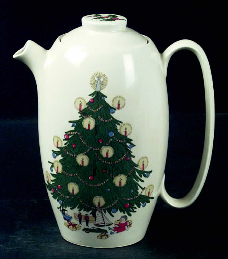 Merry Christmas Coffee Pot & Lid by WS George-1