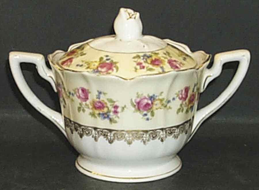 Hostess Sugar Bowl & Lid by Gold Castle-1