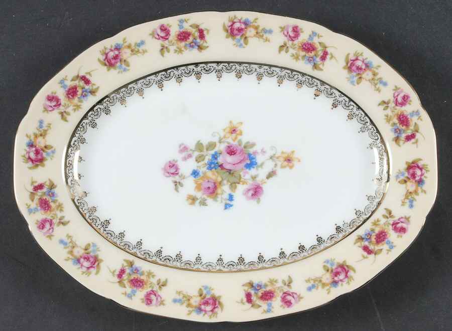 Hostess 10" Oval Serving Platter by Gold Castle-1