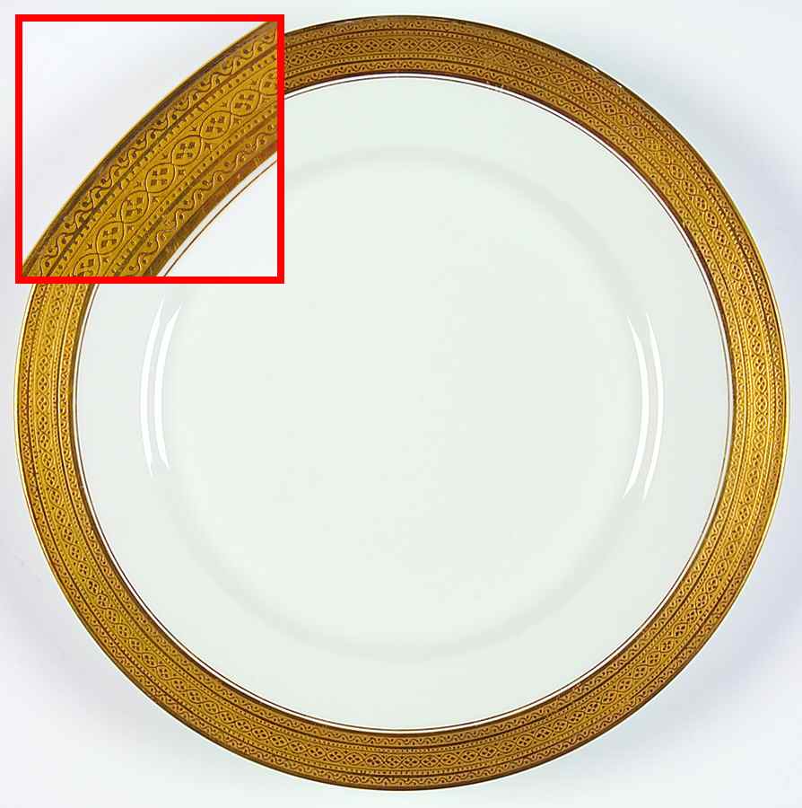 GUE287 Dinner Plate by WM Guerin-1