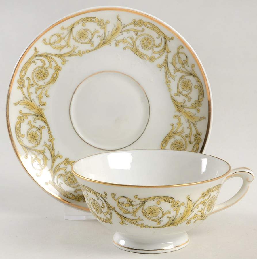 GDA140 Flat Cup & Saucer Set by Gerard, Dufraisseix & Abbot-1