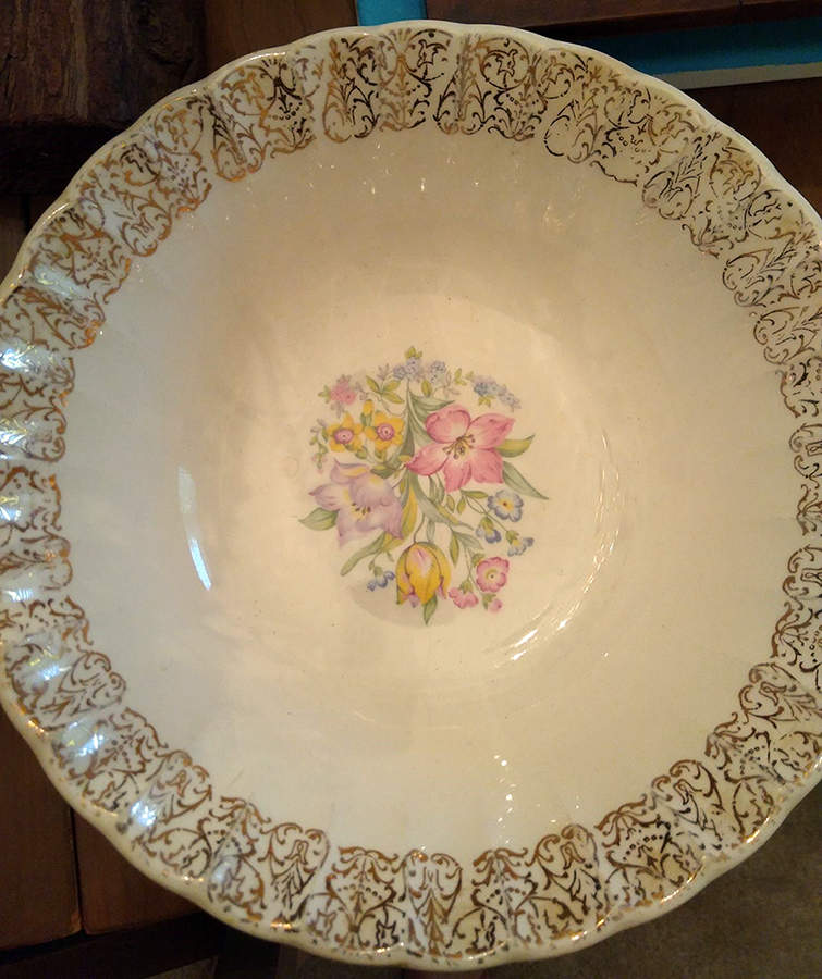 French Bouquet Coupe Soup Bowl by WS George-1