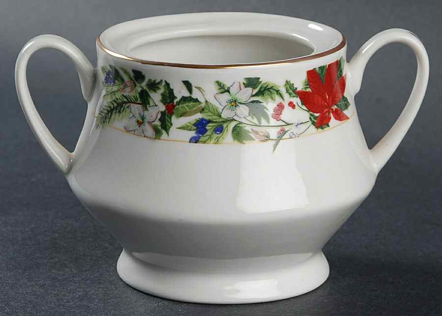 Holly Berry Sugar Bowl No Lid by Gibson Designs-1