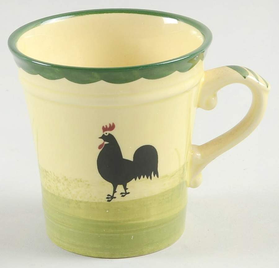 Cocks and Hens Small Mug by Georg Schmider-1