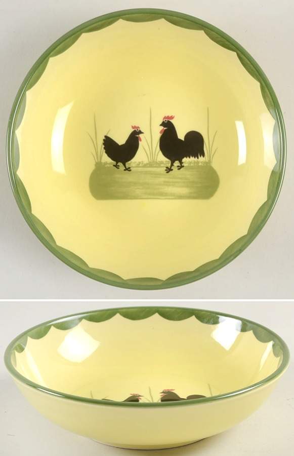 Cocks and Hens Coupe Soup Bowl by Georg Schmider-1