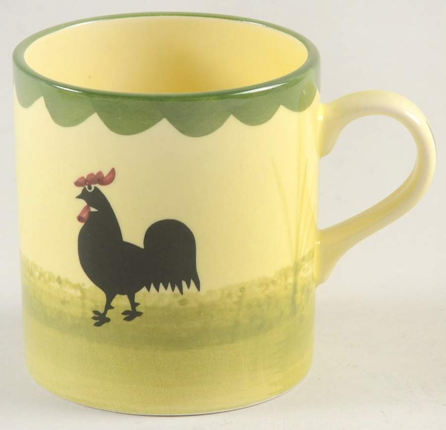 Cocks and Hens Small Mug by Georg Schmider-1