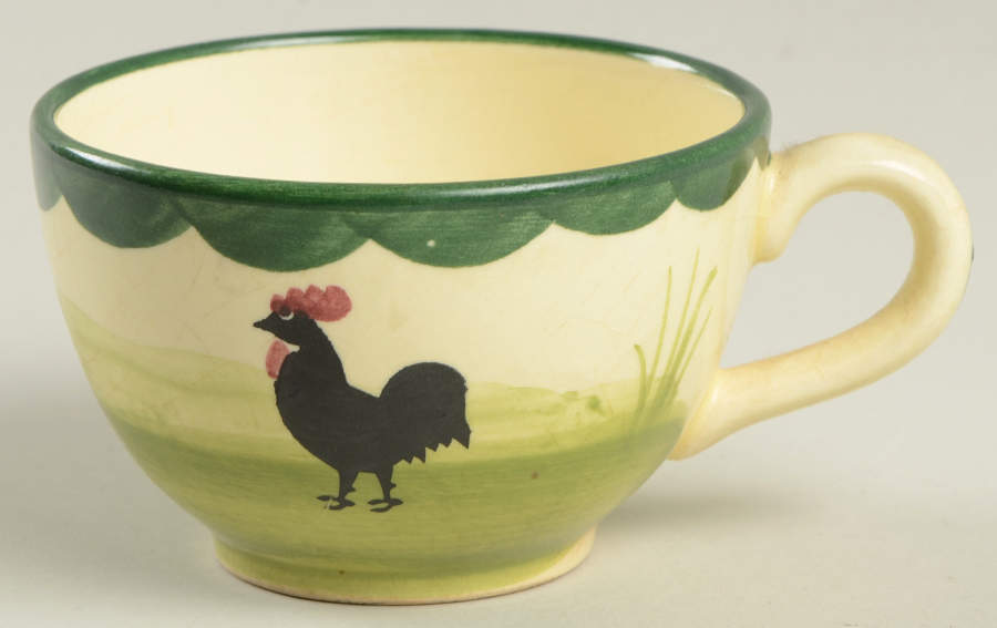 Cocks and Hens Flat Cup by Georg Schmider-1