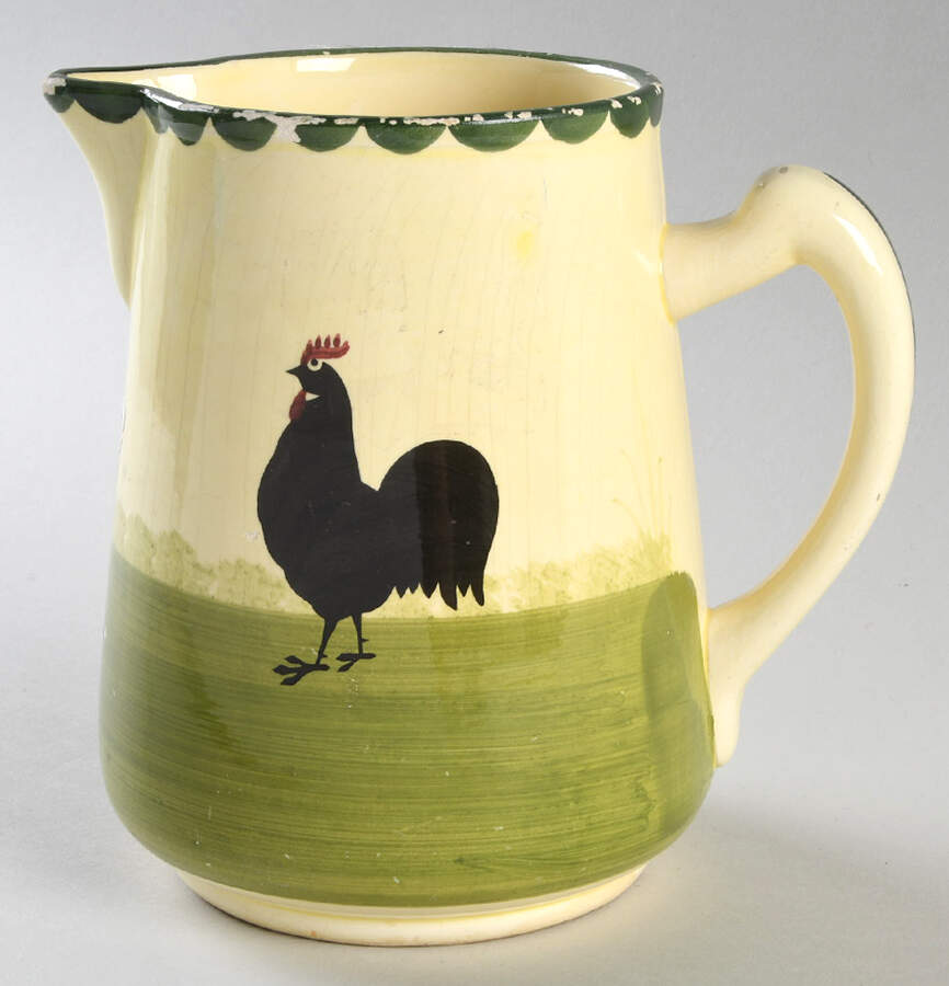Cocks and Hens 32 Oz Pitcher by Georg Schmider-1