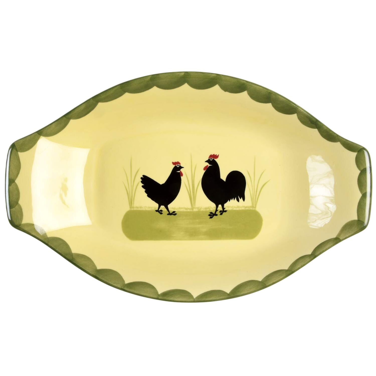 Cocks and Hens 12" Augratin by Georg Schmider-1
