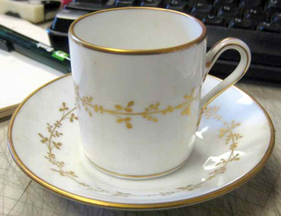 Lucca Flat Demitasse Cup & Saucer Set by Ginori 1735-1
