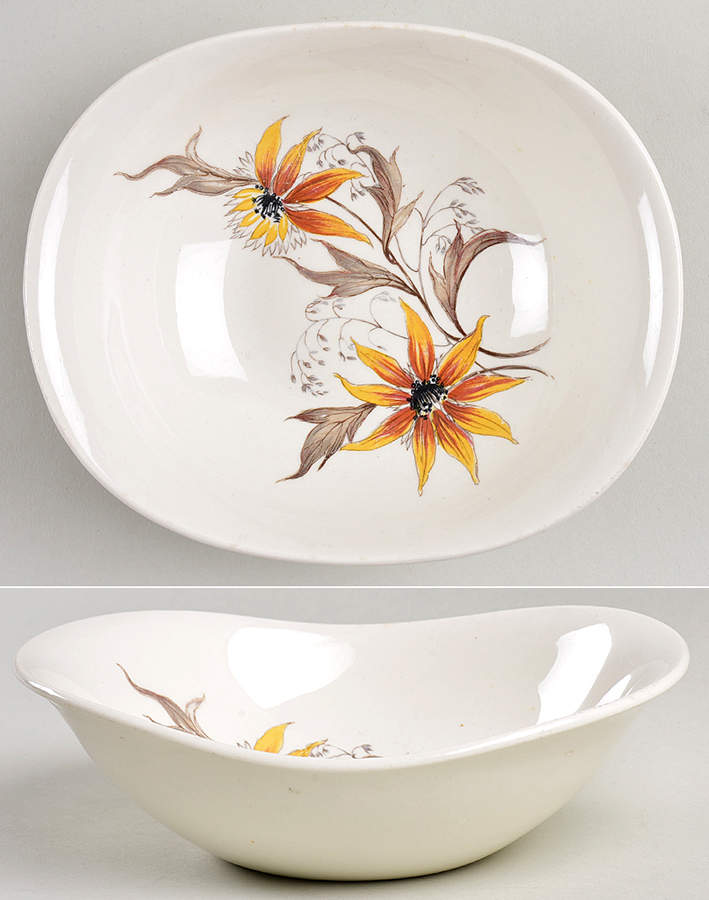 Brown Eyed Susan Coupe Cereal Bowl by Grindley-1