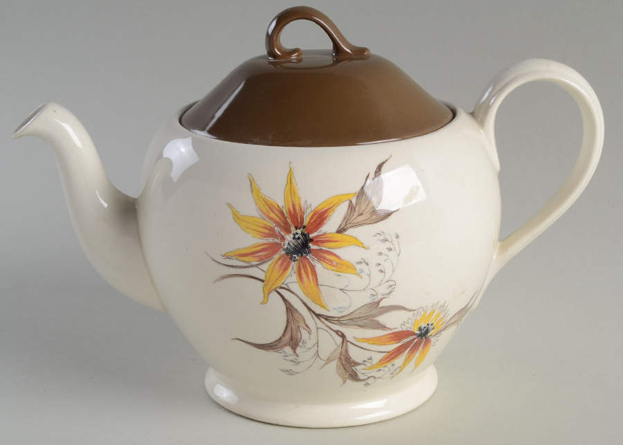 Brown Eyed Susan Teapot & Lid by Grindley-1