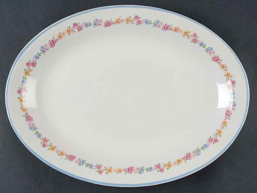 GEO226 13" Oval Serving Platter by WS George-1