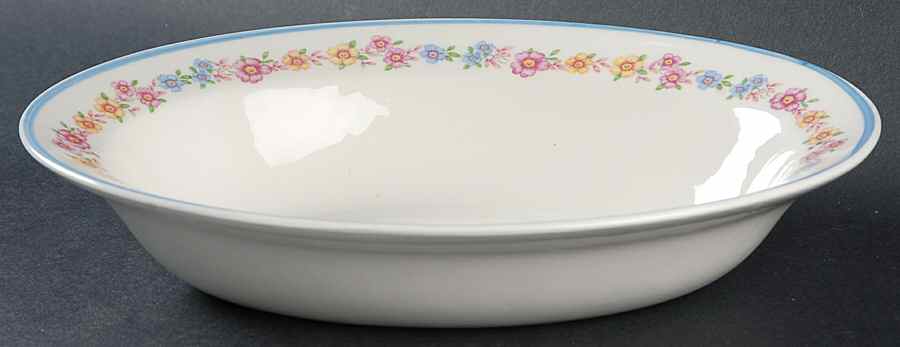 GEO226 9" Oval Vegetable Bowl by WS George-1