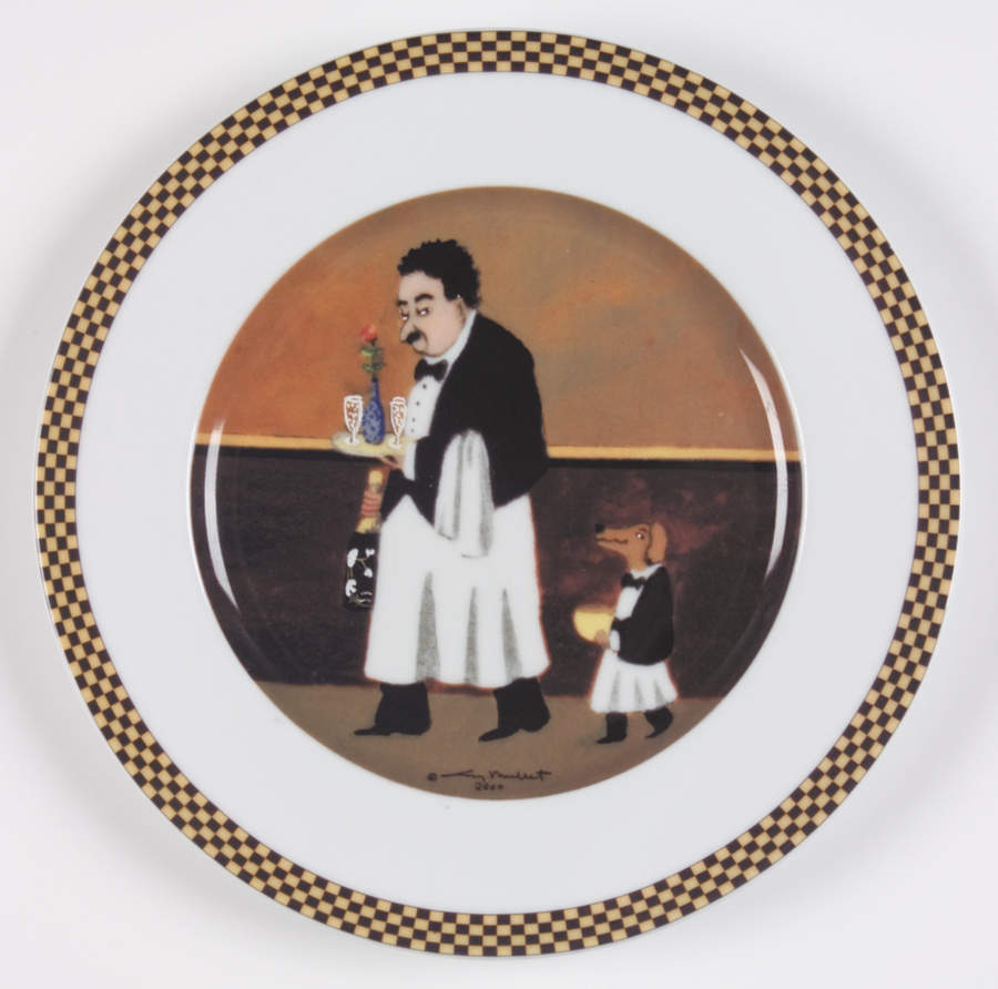Waiter Suite Salad/Dessert Plate by Guy Buffet-1