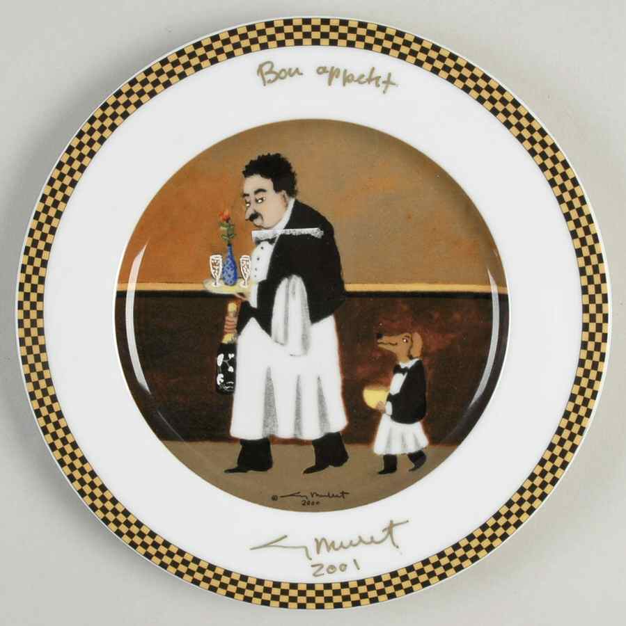 Waiter Suite Salad/Dessert Plate by Guy Buffet-1