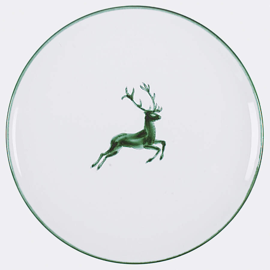 Wild Stag Green (Coupe) Dinner Plate by Gmundner Austria-1