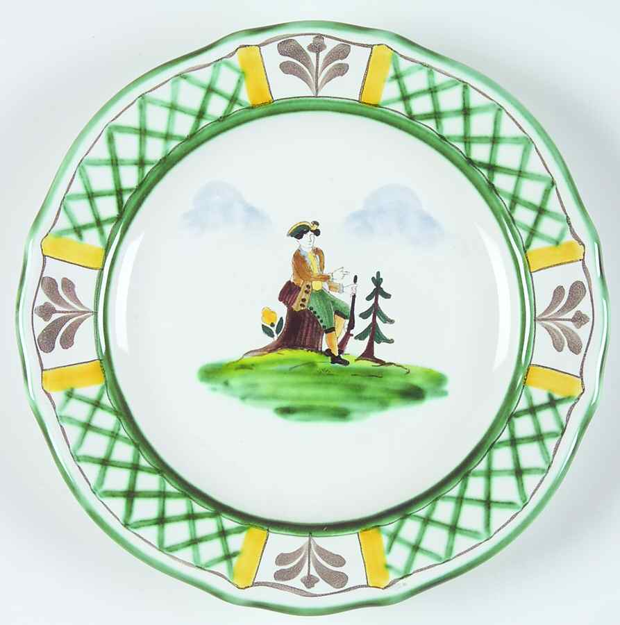 Hunt Scene (Rim, Scallop) Dessert/Pie Plate by Gmundner Austria-1