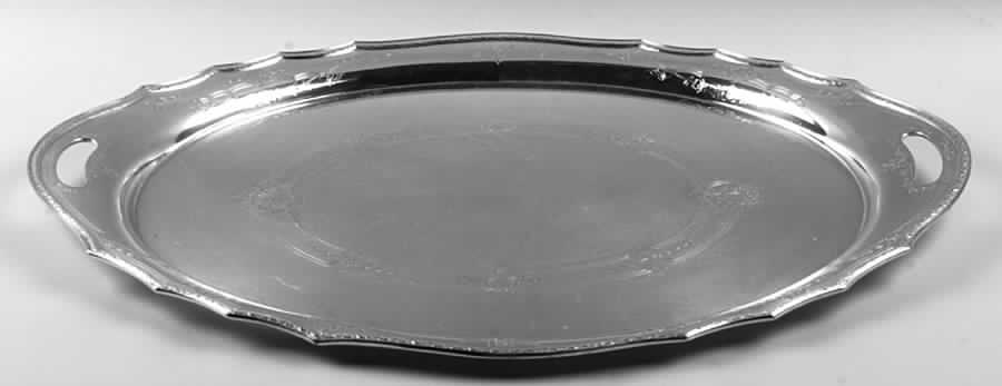 A11661 (Sterling, Hollowware) Large Waiter Tray by Gorham Silver-1