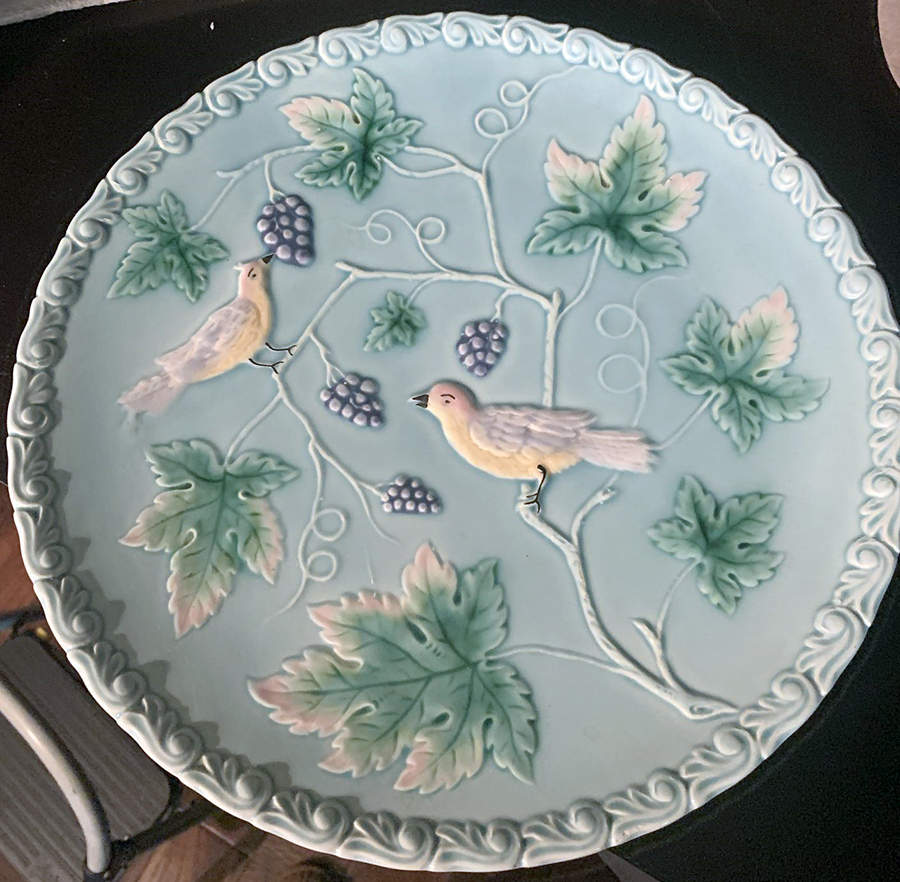 Birds & Grapes Service Plate (Charger) by Georg Schmider-1