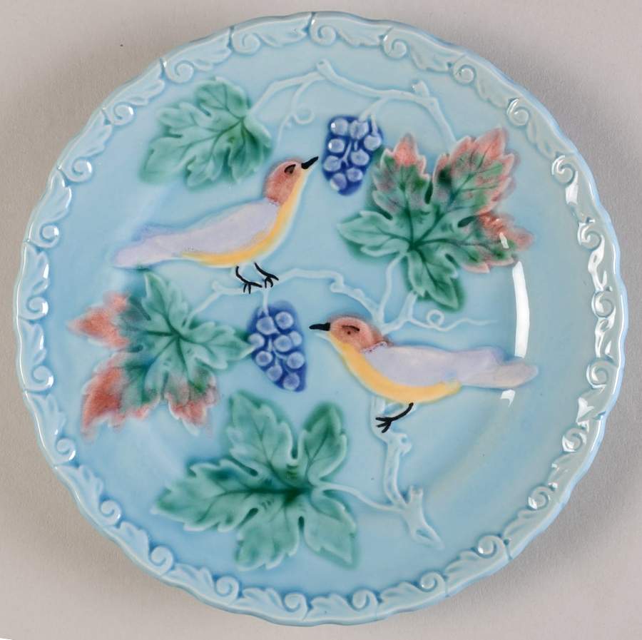 Birds & Grapes Bread & Butter Plate by Georg Schmider-1