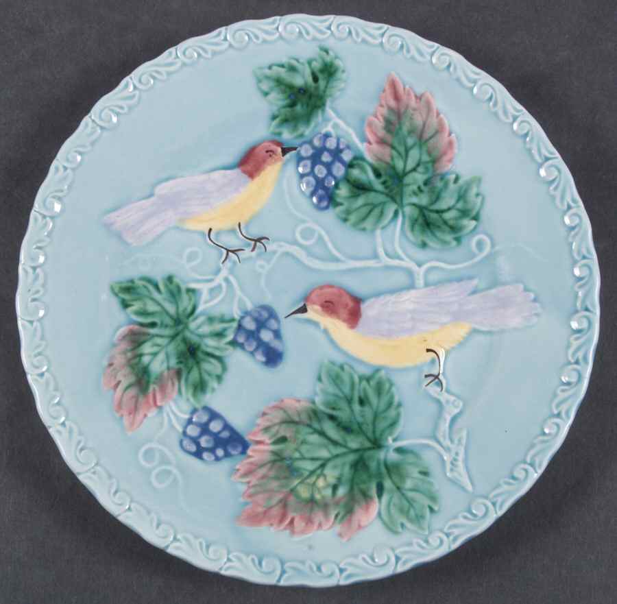 Birds & Grapes Salad Plate by Georg Schmider-1