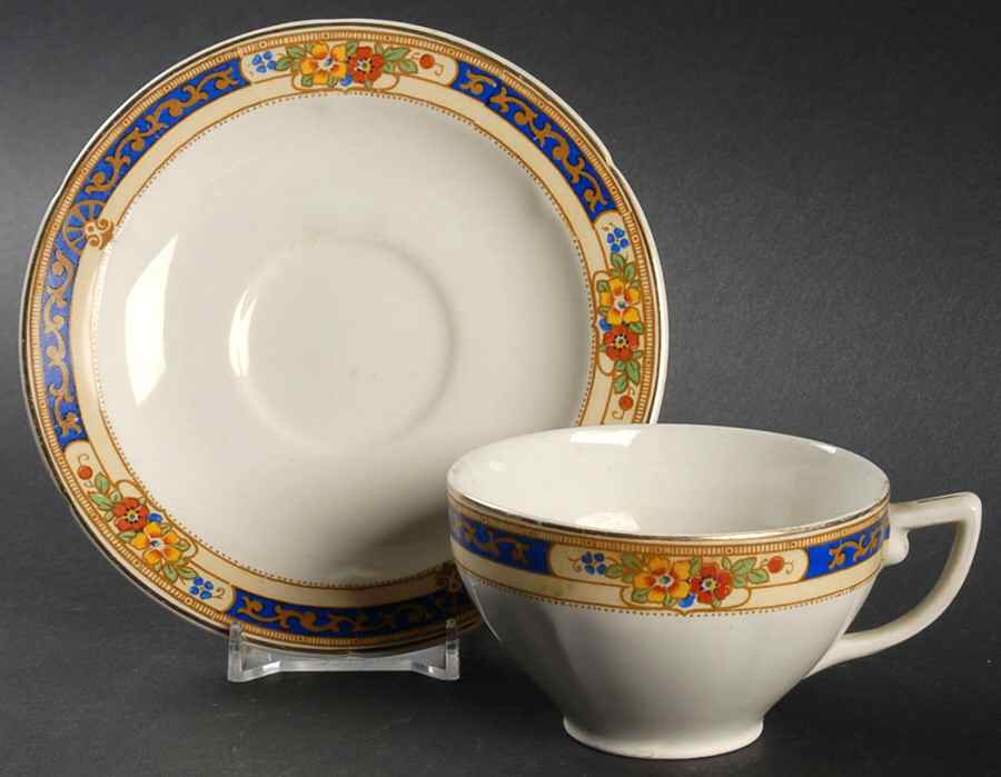 Averno Flat Cup & Saucer Set by Grindley-1