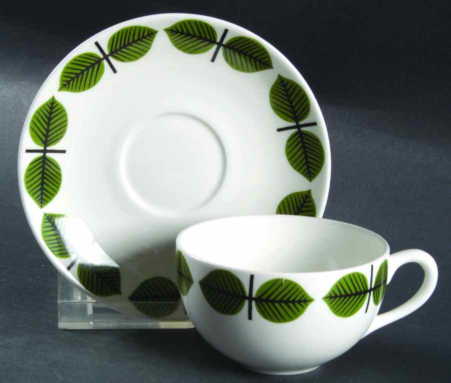 Bersa Flat Demitasse Cup & Saucer Set by Gustavsberg-1