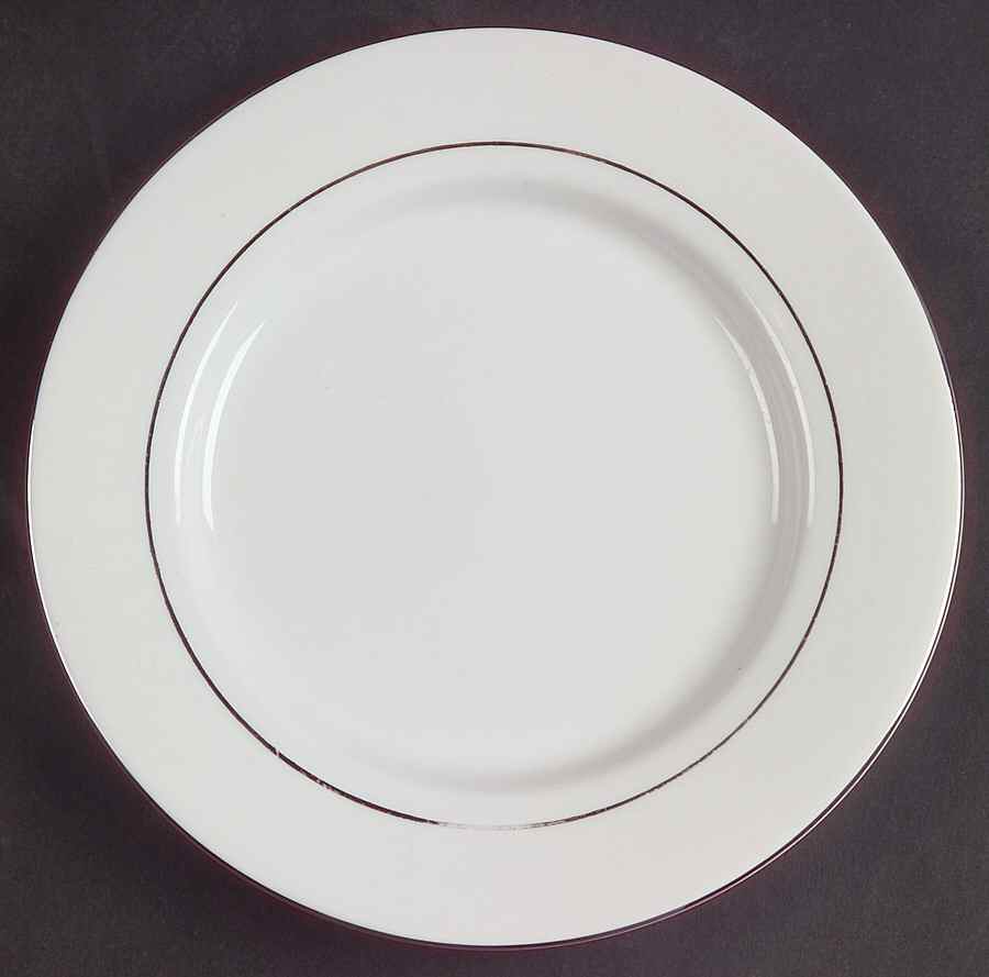 Heritage Platinum Salad/Dessert Plate by Gibson Designs-1