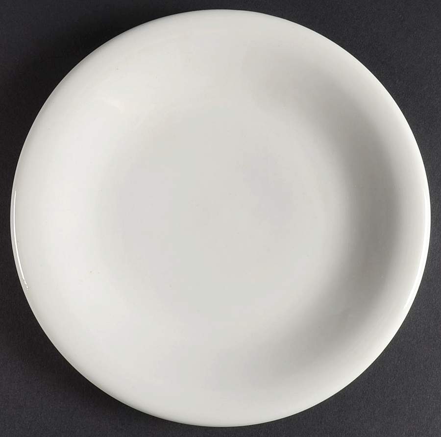 Color Trend White Salad Plate by Gibson Designs-1