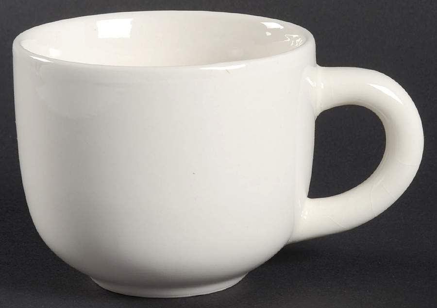 Color Trend White Flat Cup by Gibson Designs-1