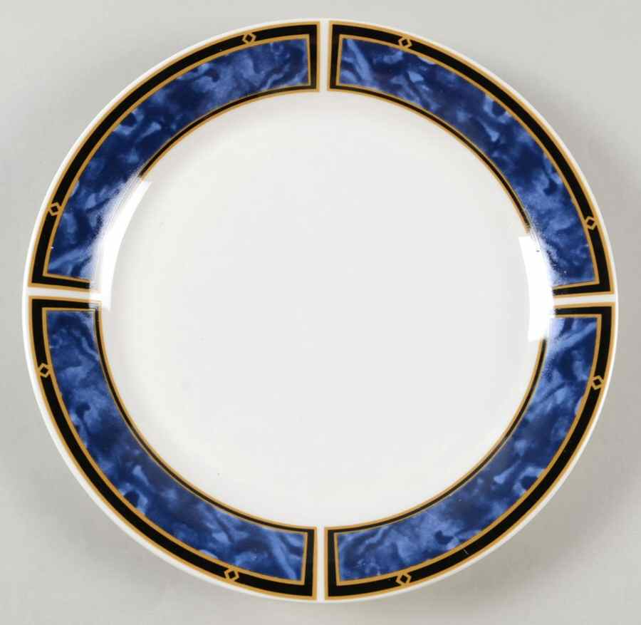 Royal Duchess Blue Dinner Plate by Gibson Designs-1