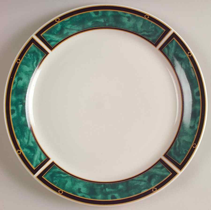 Royal Duchess Green Dinner Plate by Gibson Designs-1