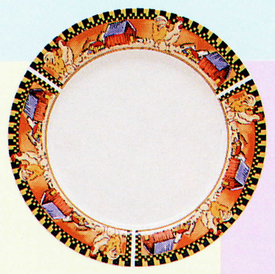 Hearth & Happiness Dinner Plate by Gibson Designs-1