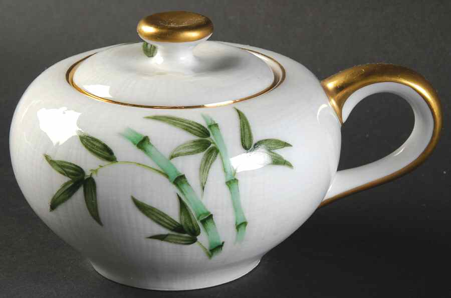 Bamboo (Smooth) Sugar Bowl & Lid by Gold China-1