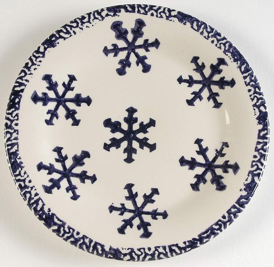 Snow Flake Salad/Dessert Plate by Gibson Designs-1