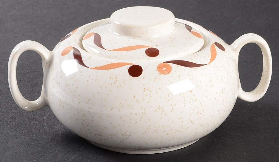 Neptune Sugar Bowl & Lid by WS George-1
