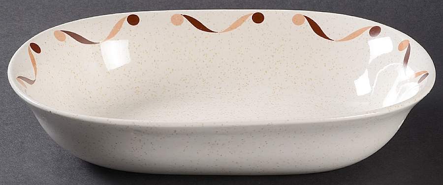 Neptune 9" Oval Vegetable Bowl by WS George-1
