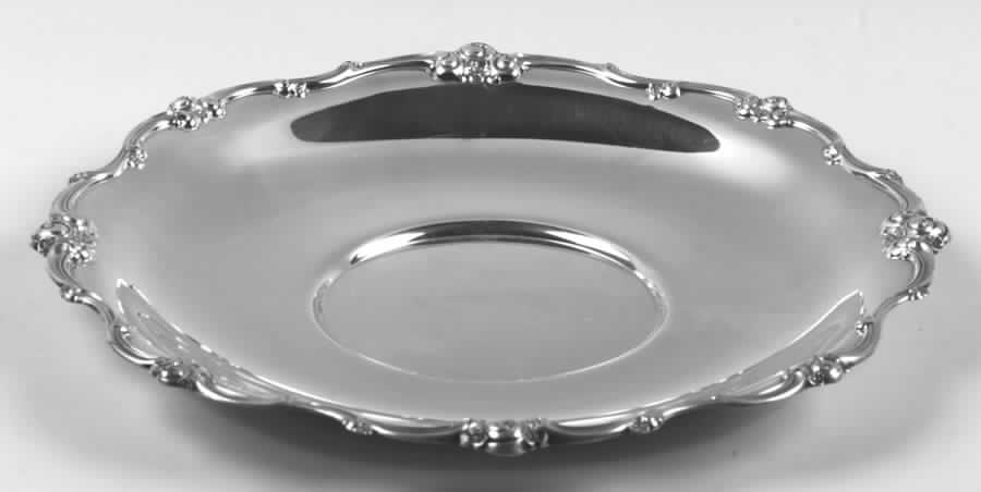 Melrose (Sterling, 1948, Hollowware) 10" Sandwich Plate by Gorham Silver-1