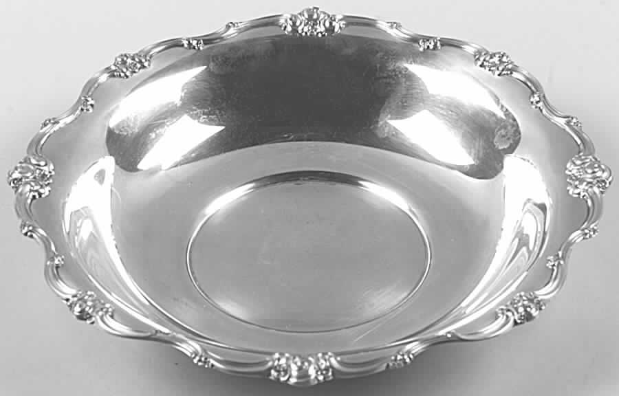 Melrose (Sterling, 1948, Hollowware) Medium Sterling Round Vegetable Bowl by Gorham Silver-1