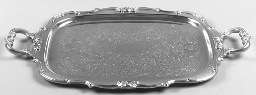 Rondo (Silverplate, Hollowware) Medium Silverplate Waiter Tray by Gorham Silver-1