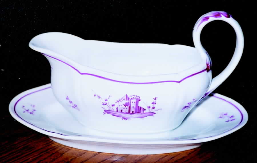 GIN91 Gravy Boat with Attached Underplate by Ginori 1735-1