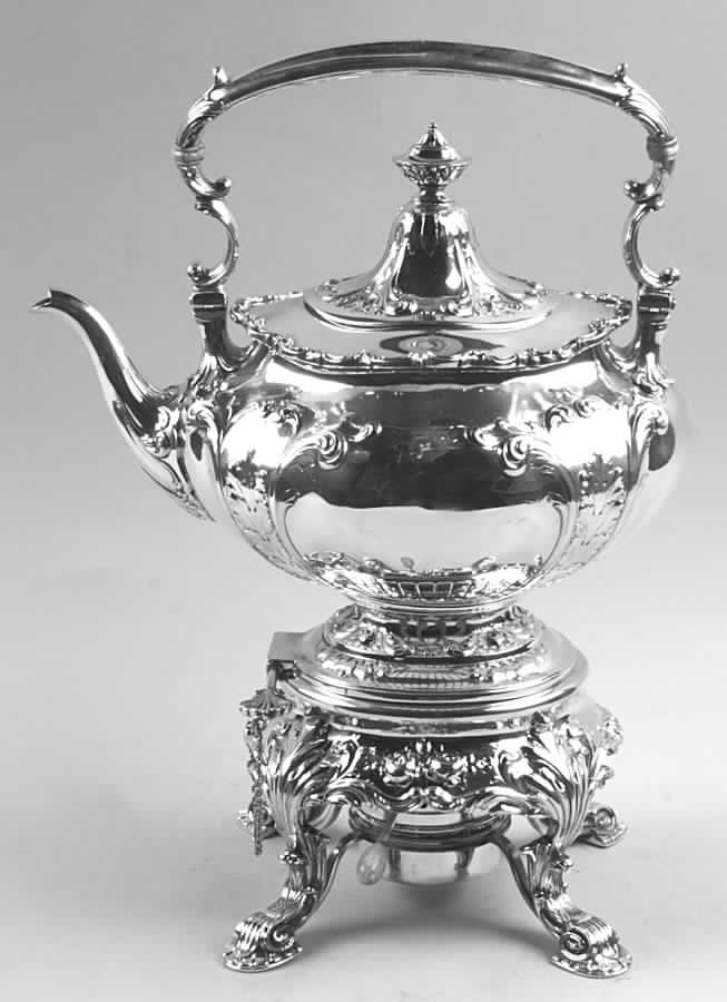 A642 (Sterling, Hollowware) Kettle, Stand & Burner by Gorham Silver-1