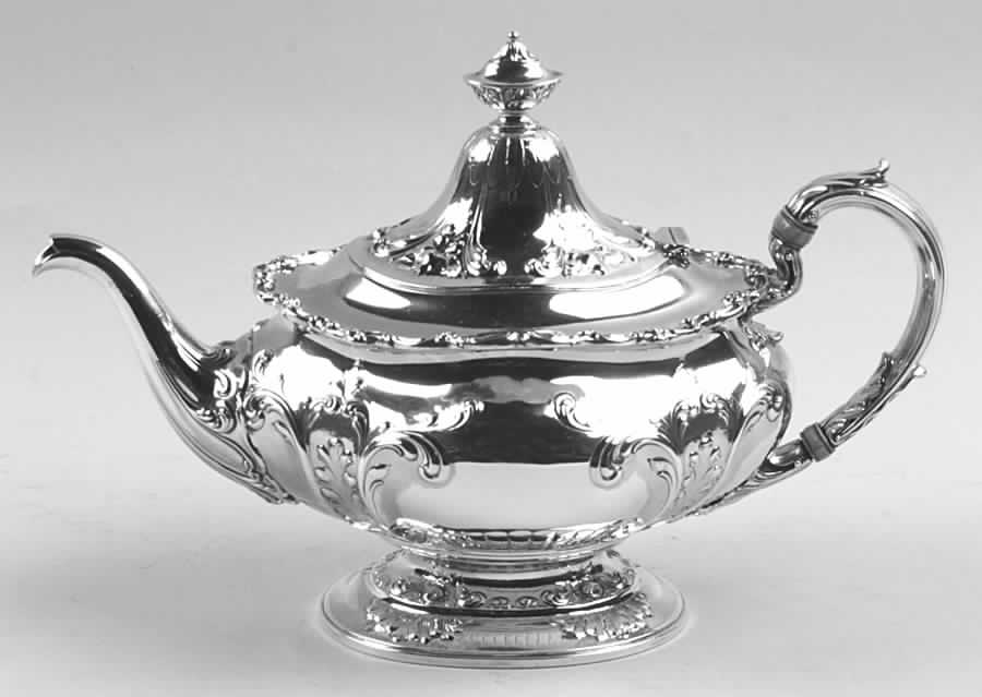A642 (Sterling, Hollowware) Teapot by Gorham Silver-1