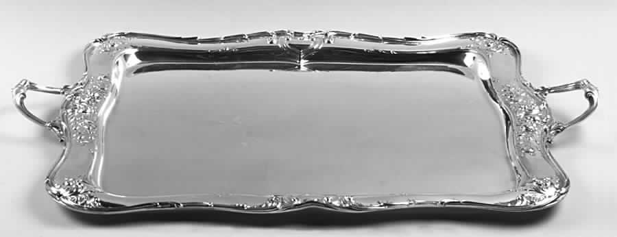 A642 (Sterling, Hollowware) Large Waiter Tray by Gorham Silver-1
