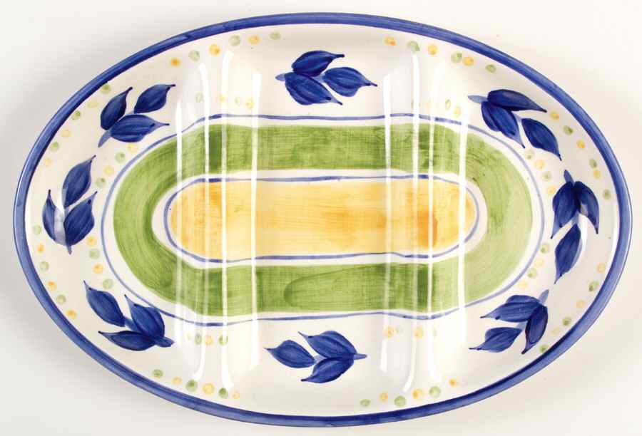 Clarisse 3-Part Oval Divided Server by Gibson Designs-1