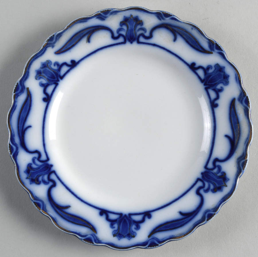 Lotus Salad Plate by Grindley-1