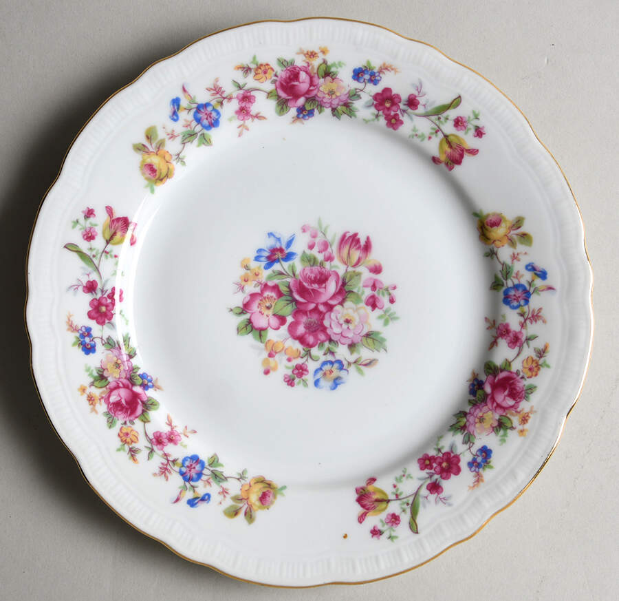 Bouquet Bread & Butter Plate by Gebruder Benedikt-1