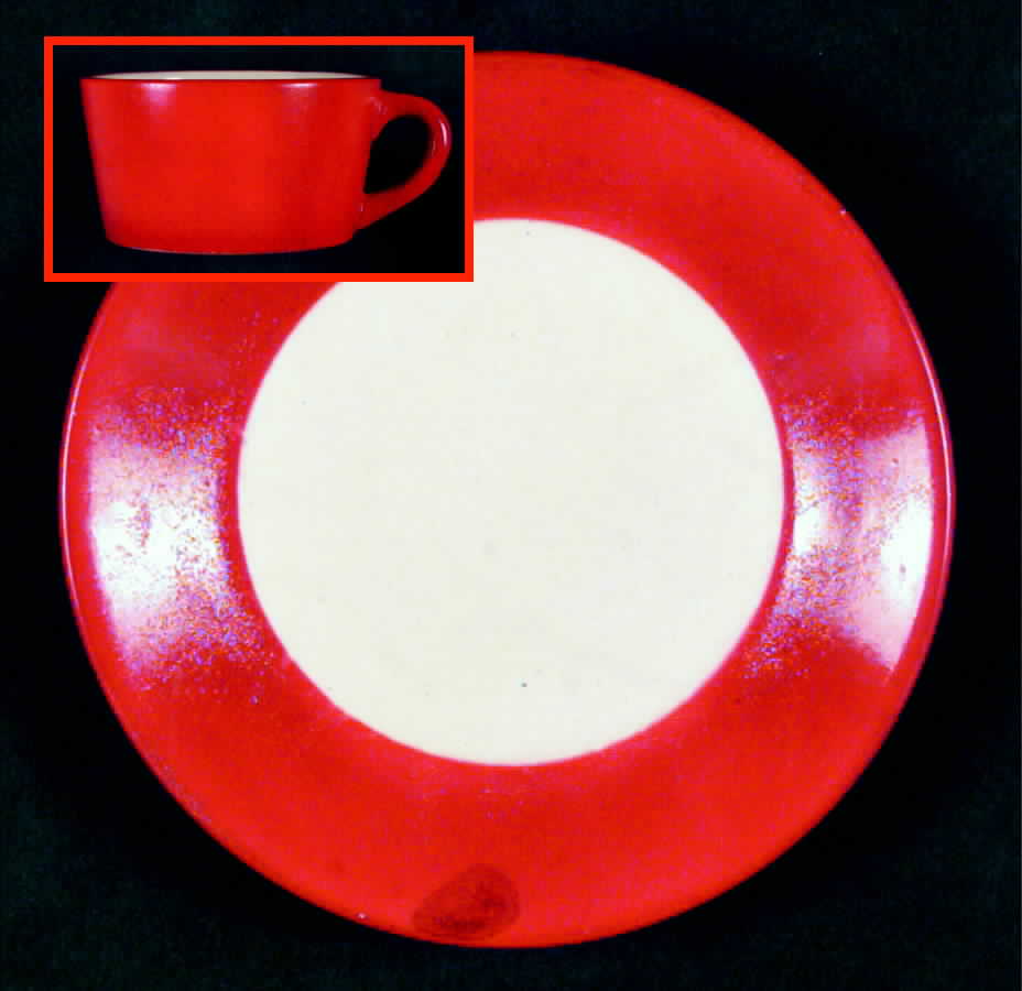 1h2t Flat Cup & Saucer Set by Ginori 1735-1